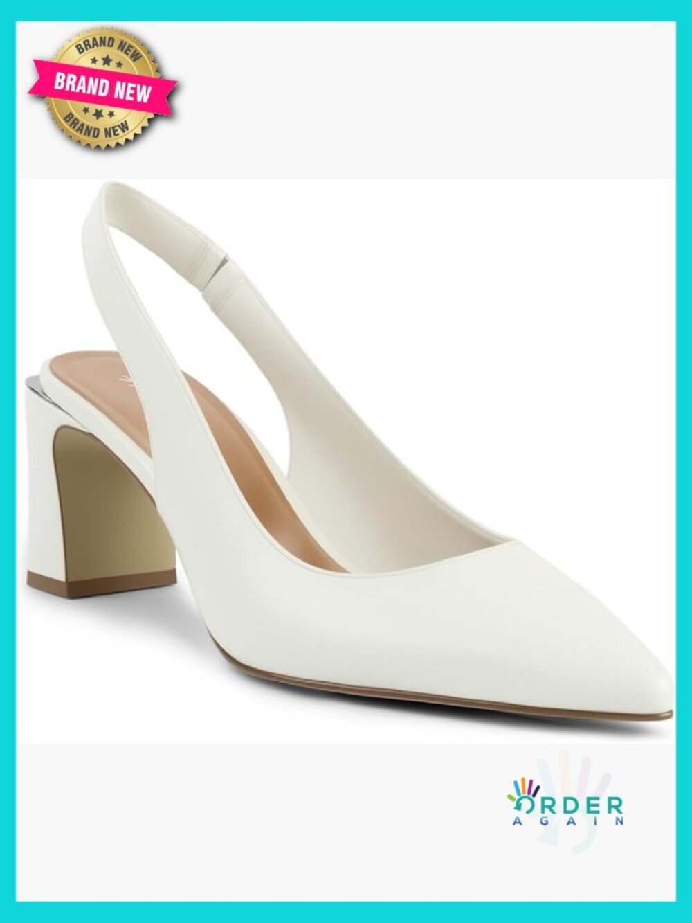 Pointed Toe Slingback Block Heel Pumps Elegant Comfort Dress Shoes Ankle Strap